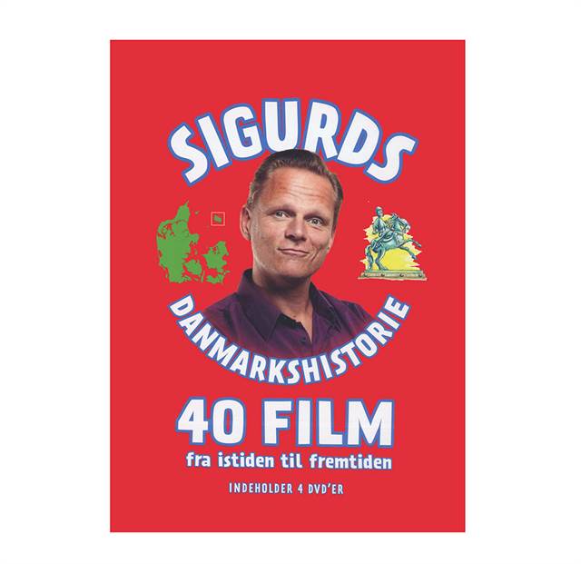 Sigurds Danmarkshistorie 40 film fra istiden til fremtiden - DVD