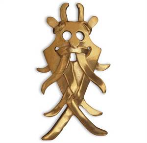 Århusmaske - broche - bronze