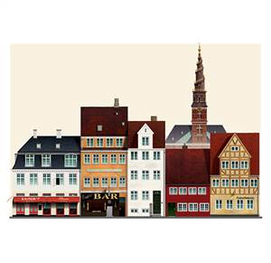 Christianshavn - dobbeltkort med kuvert, A5-format